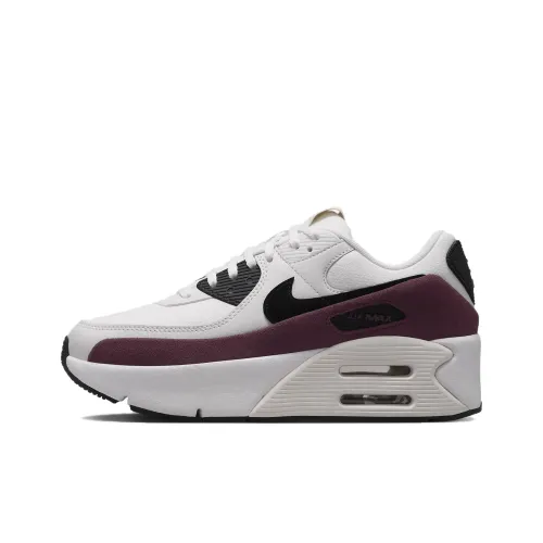 Nike Air Max 90 LV8 'Sail Night Maroon Phantom Black' Women's
