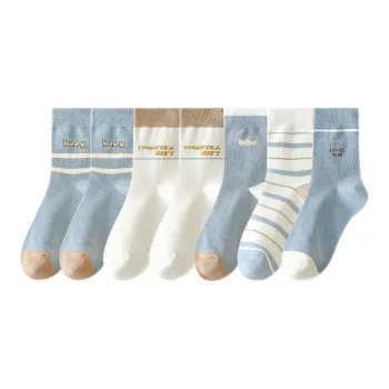 Lan Miao Mid Calf Socks Women's 7 Pack