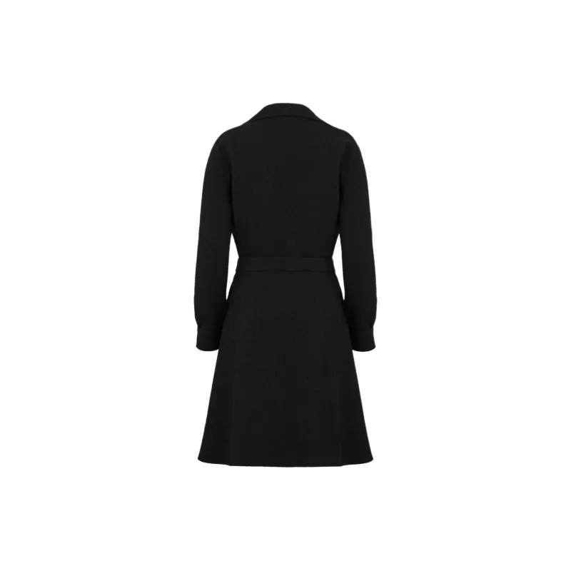 DIOR Long Sleeved Dresses Women's Black-1