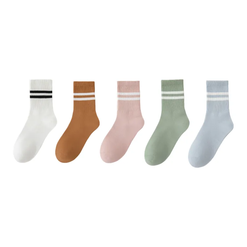 Yalu Mid Calf Socks Women's 5 Pack-2