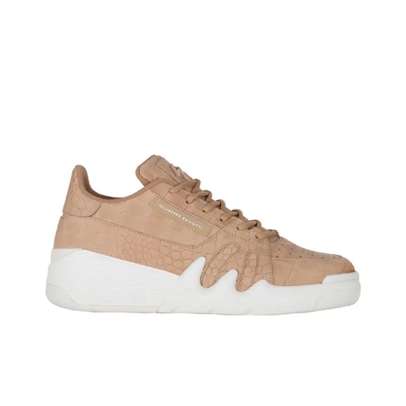 Giuseppe Zanotti/GZ Talon Cushioned Slip-Resistant Lightweight Height Increasing Low-Top Casual Shoes Men's Beige-1