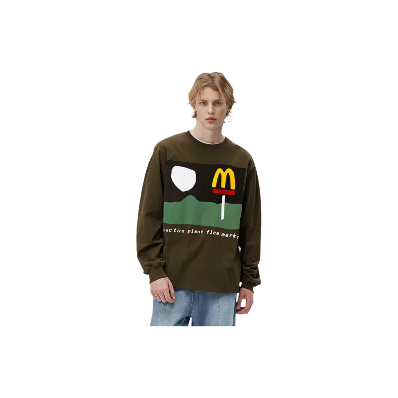 Cactus Plant Flea Market X McDonald's 24/7 Long Sleeve T shirt-2