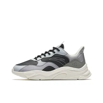 Anta Little Millennium Durable Breathable Low Top Casual Shoes Men's Black Gray