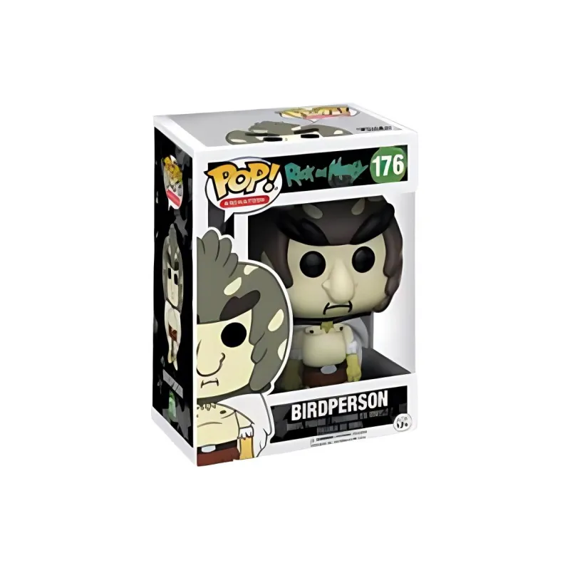 Funko POP! Collection ANIMATION Rick And Morty BirdPerson Chibi Figures 9.5cm-2