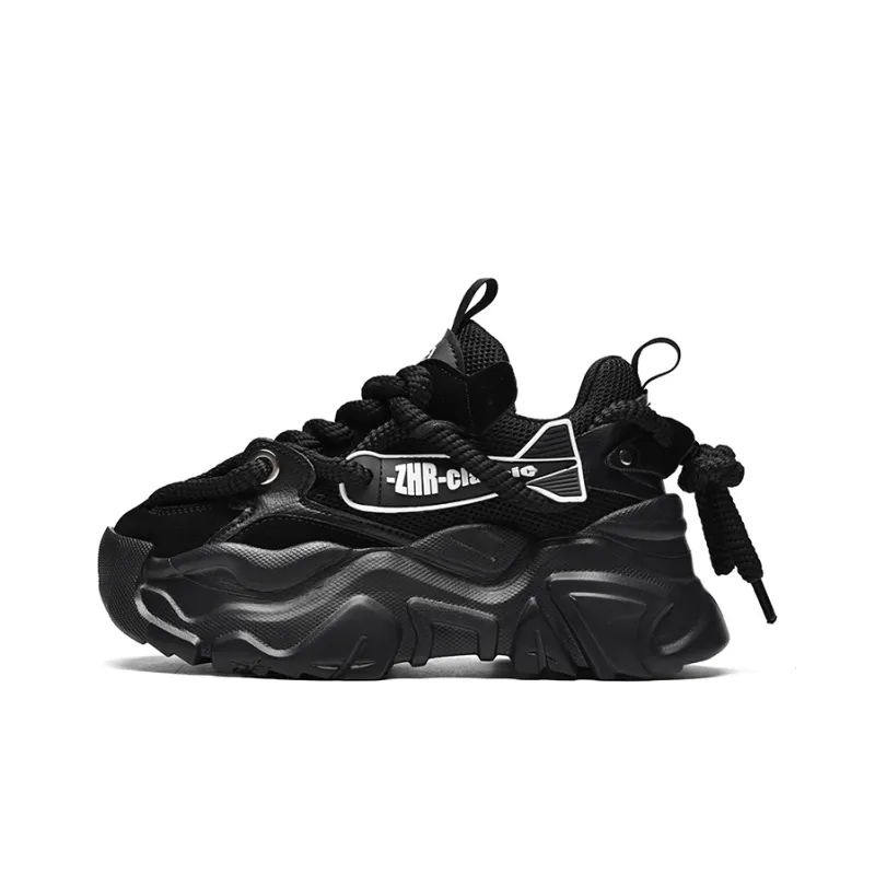 ZHR Flying Fish Model Breathable And Lightweight Low Top Chunky Sneakers Unisex-9