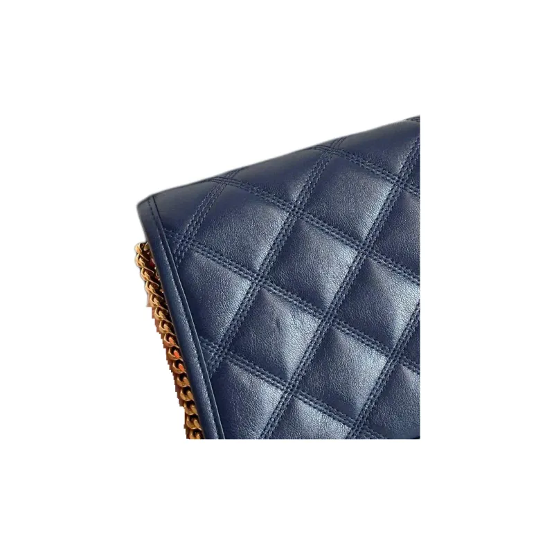 SAINT LAURENT Sheepskin Shoulder Bag, Crossbody Bag Women's Blue-6
