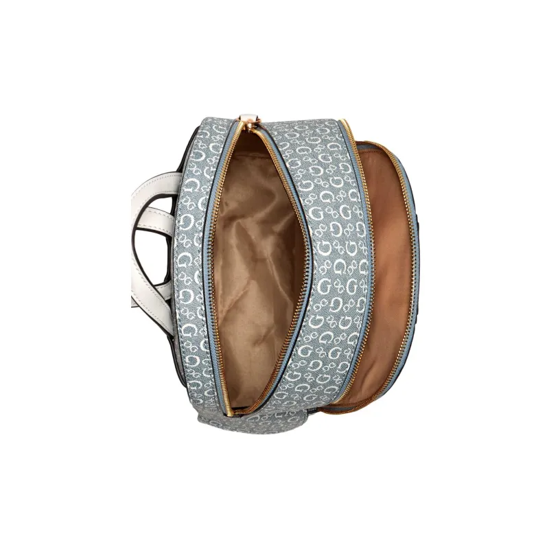 GUESS Coated Canvas Backpack Regular Women's Light Blue-2
