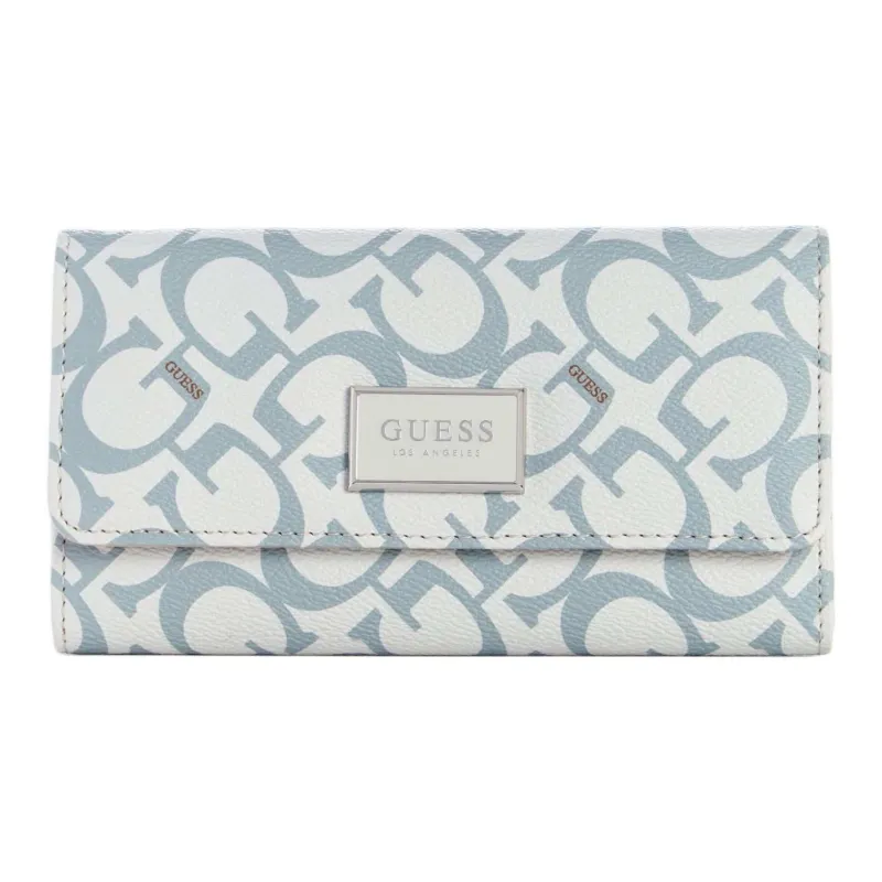 GUESS Artificial Leather Clutches Wallets Women's Light Blue-0