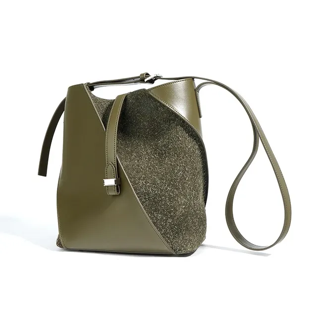 FAIRWHALE Anti velvet Cowhide Shoulder Bag Regular Women's Multicolor-2
