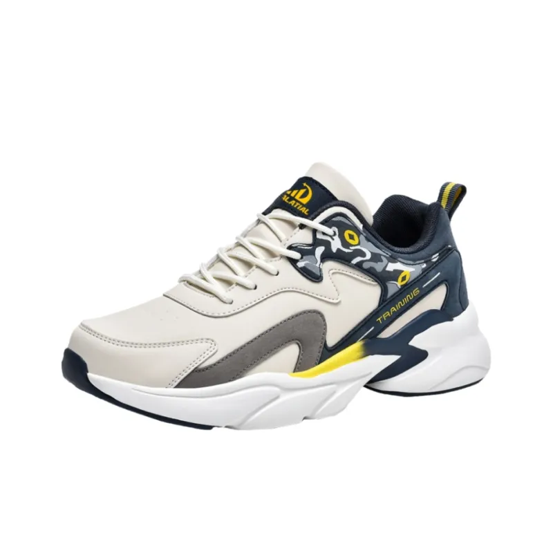 PALATIAL Cushioned Slip Resistant Abrasion Resistant Low Top Chunky Sneakers Men's-1