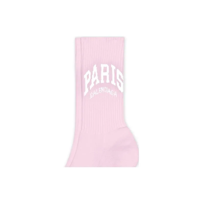 Balenciaga SS23 Knee-High Socks Regular Fit Women's 1 Pack Pink-2