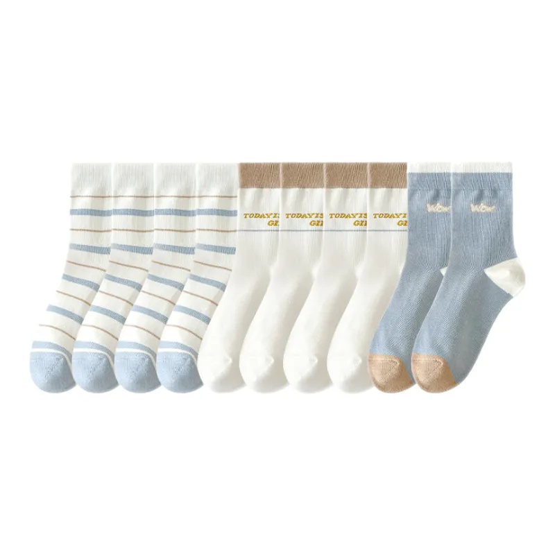 Lan Miao Mid Calf Socks Women's 10 Pack-4