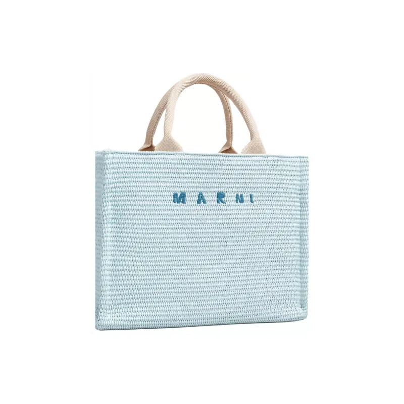 MARNI Polyamide With Leather One Shoulder Handbag Women's Blue-1