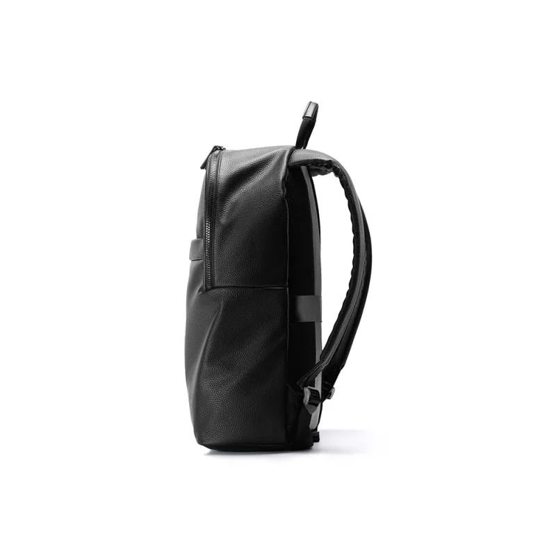 HLA PU Backpack Travel Laptop Bag Regular Unisex Black-2