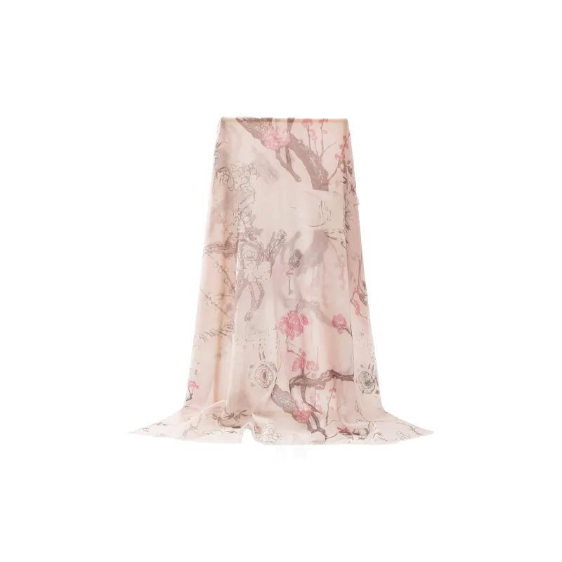Shanghai Story 100% Cashmere Knit Scarves Women's Blossom Fantasy Gift Box Set-0