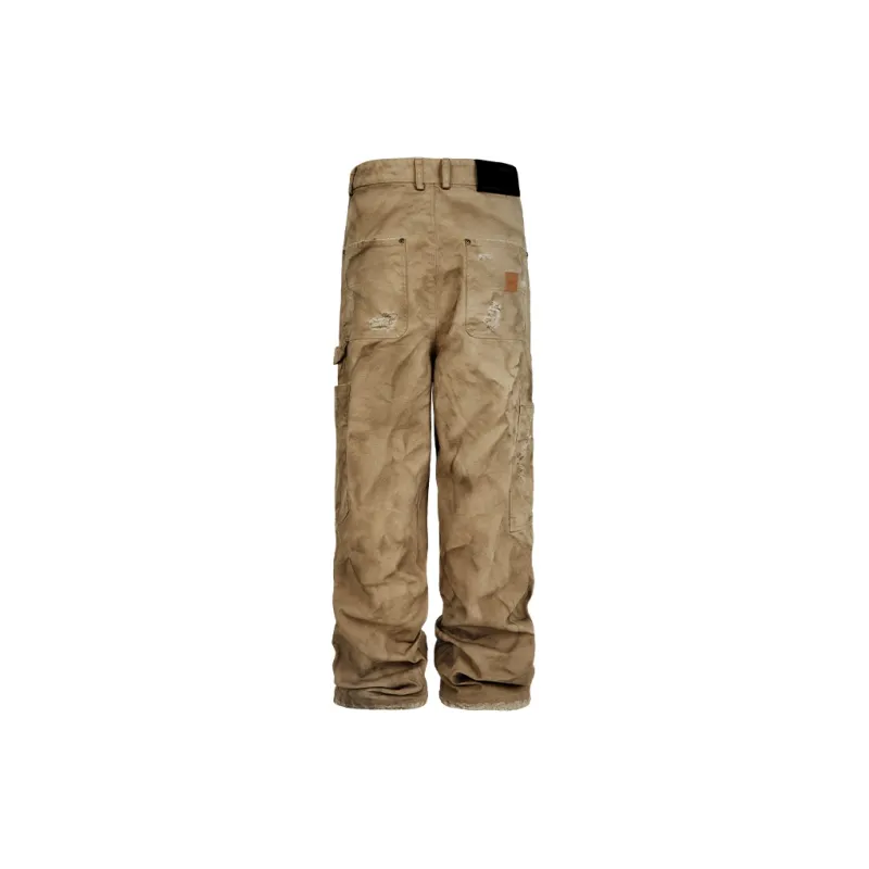 Antidote Worldwide Cargo Pants Unisex Desert Yellow-1