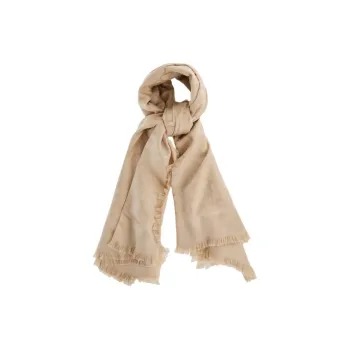 Valentino Wool Silk Cashmere Knit Scarves Women's Beige