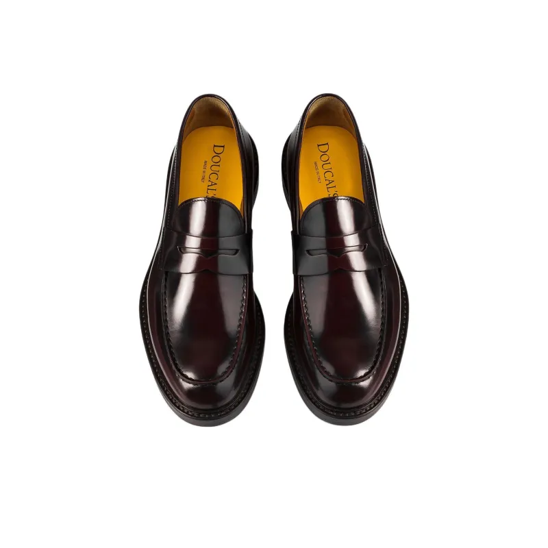 DOUCAL'S Horse Penny Slip On Loafers-3