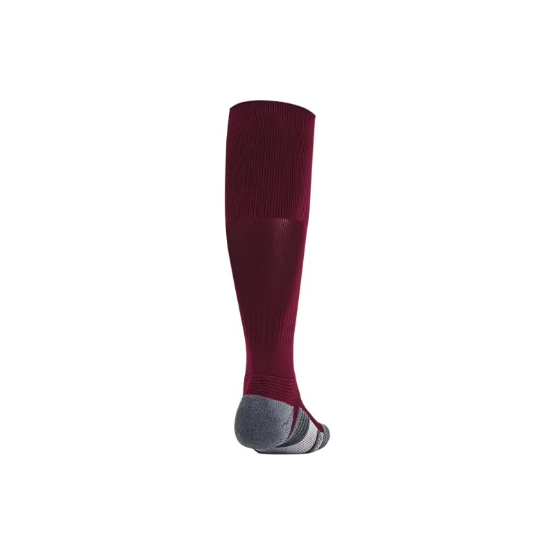 Under Armour Magnetico Grip Knee-High Socks Unisex 1 Pack Chestnut/Dark Gray/White-1