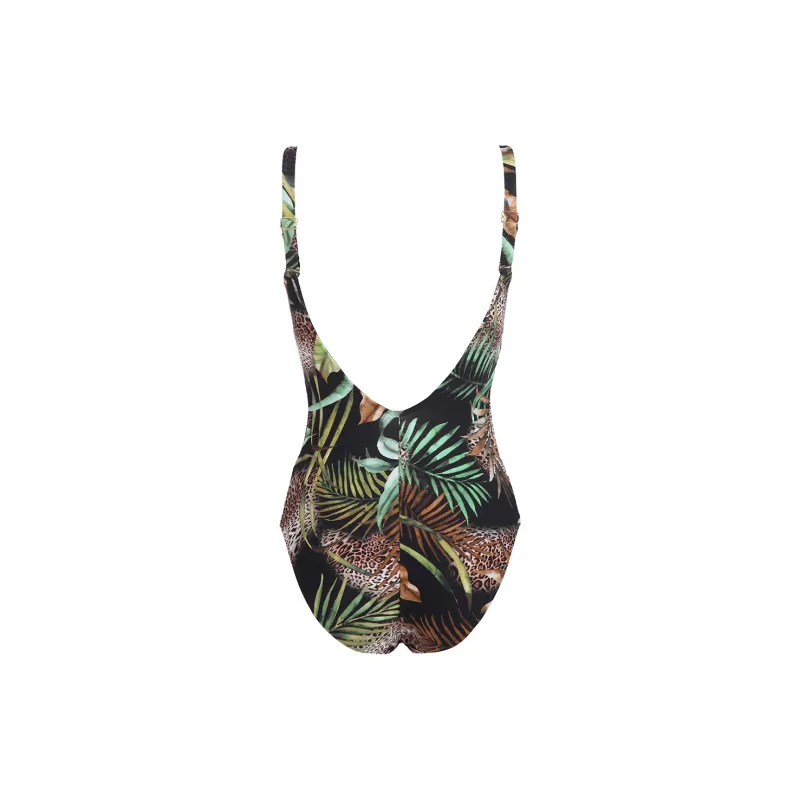 Selmark One piece Swimsuit Women's Black-1