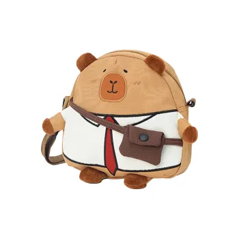 Cool Fun Nylon Backpack Regular Women's Brown