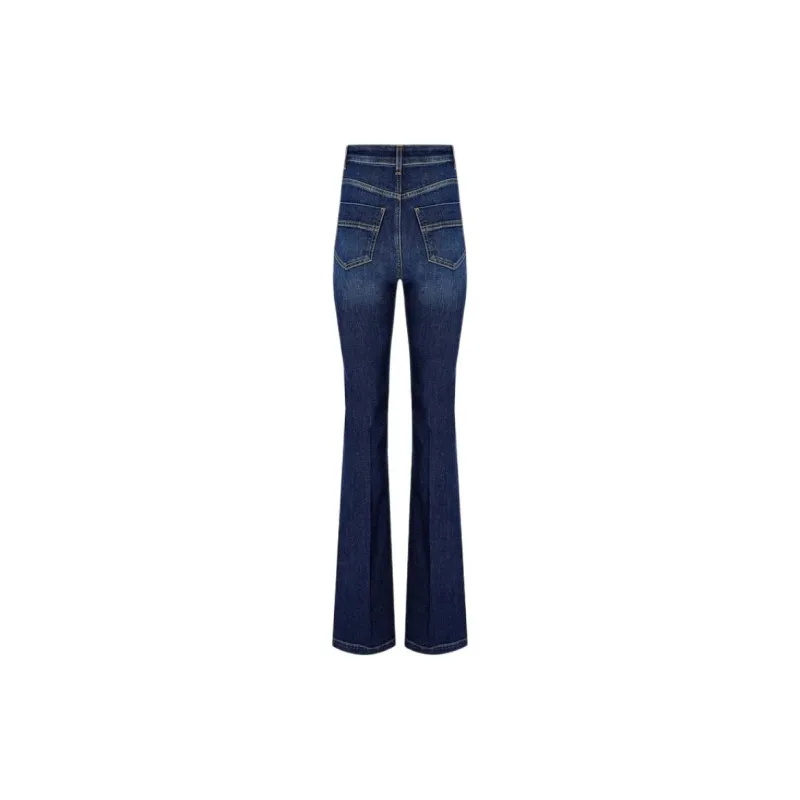 Elisabetta Franchi Bell Bottom Stretch Jeans-1
