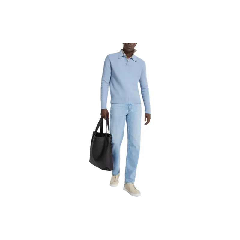 Ermenegildo Zegna Oasi Knitted Polo Shirt-1