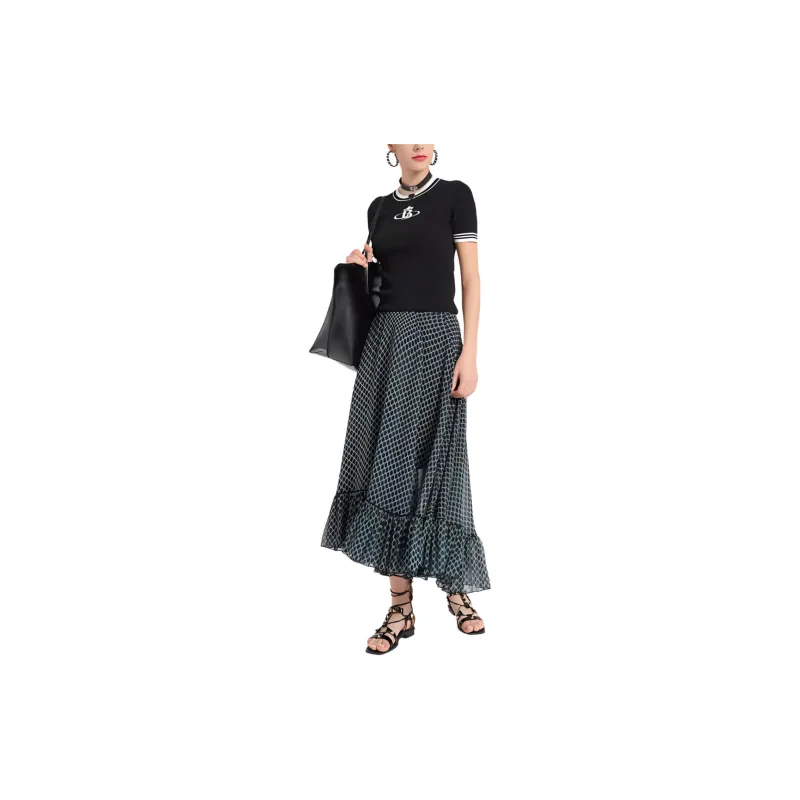 BESIONIA SS24 Casual Long Skirts Women's Green-1