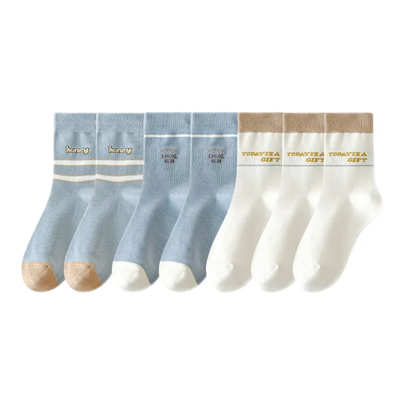 Lan Miao Mid Calf Socks Women's 7 Pack-4