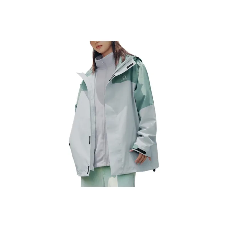 361° Life Collection Waterproof And Wear-resistant Windbreaker Jacket Unisex Lighthouse Gray/Splash Blue-4