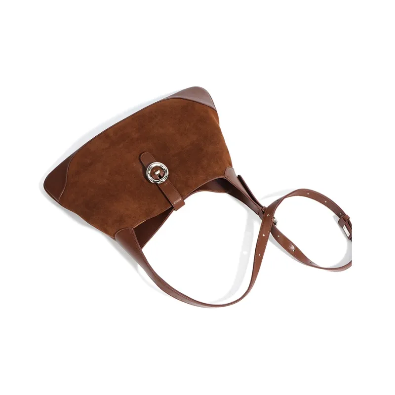 FAIRWHALE Matte Cowhide Leather Shoulder Bag Regular Women's Multicolor-3