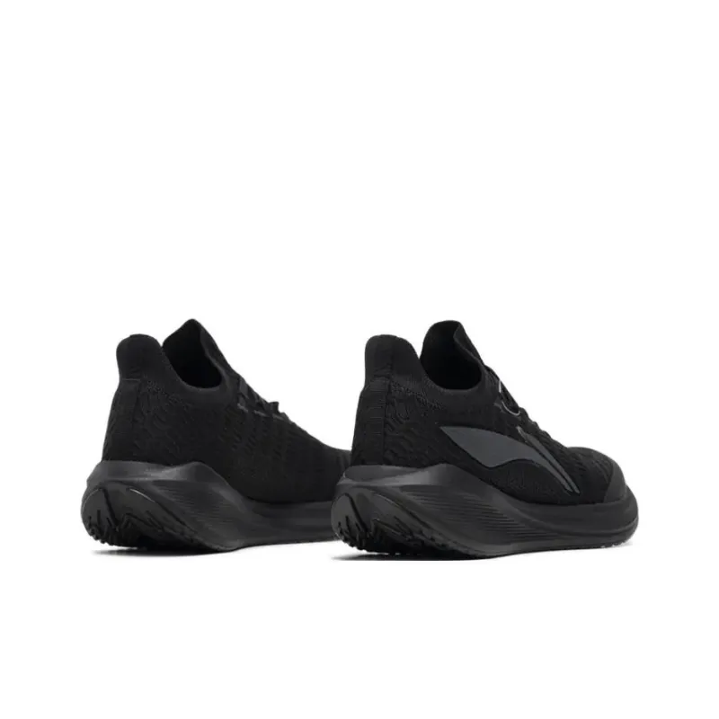 LiNing Non slip Lightweight Low Top Training Running Shoes Men's Black-2