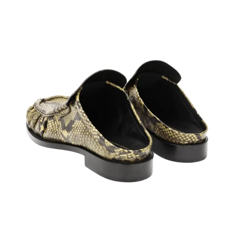 DRIES VAN NOTEN Wrap-toe Slippers Men's Green-3