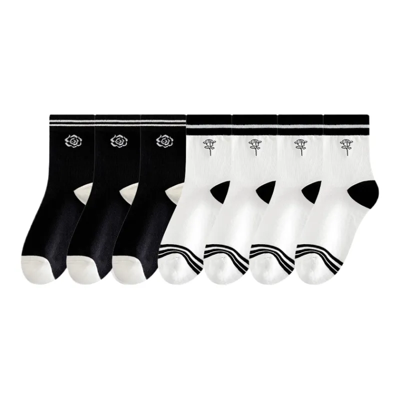 Lan Miao Mid Calf Socks Women's 7 Pack-4