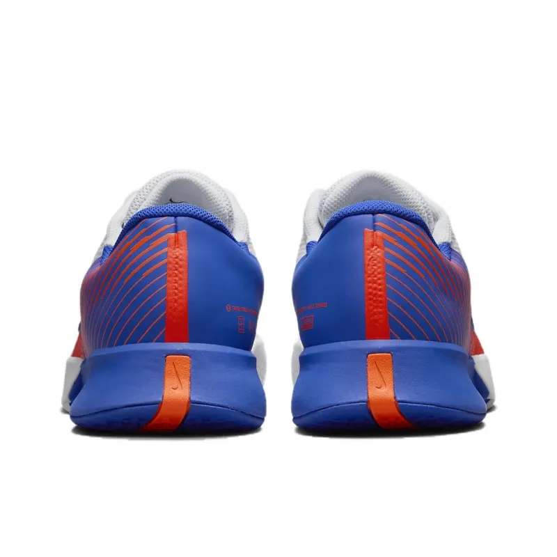 Nike Air Zoom Vapor Pro 2 Anti Slip Wear Resistant Low Top Tennis Shoes Men's White Blue-4