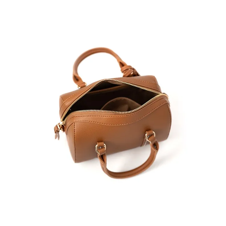 Vigno Synthetic Leather Handbag One Shoulder Crossbody Regular Women's Khaki/Brown/Black-9