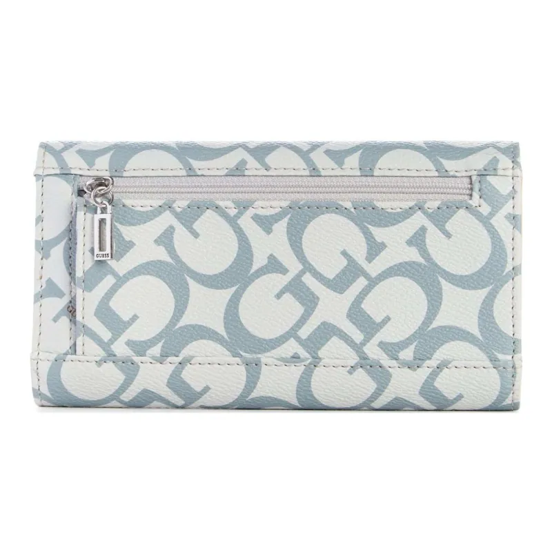GUESS Artificial Leather Clutches Wallets Women's Light Blue-1