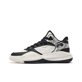 Erke Battery Panda 3V2 Anti Slip Wear Resistant High Top Casual Shoes Men's Microcrystal White/Jet Black