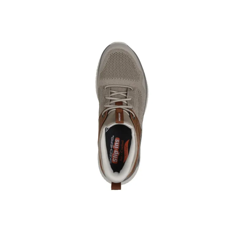 Skechers Arch Fit Anti Slip Wear Resistant Low Top Casual Shoes Men's Taupe-3