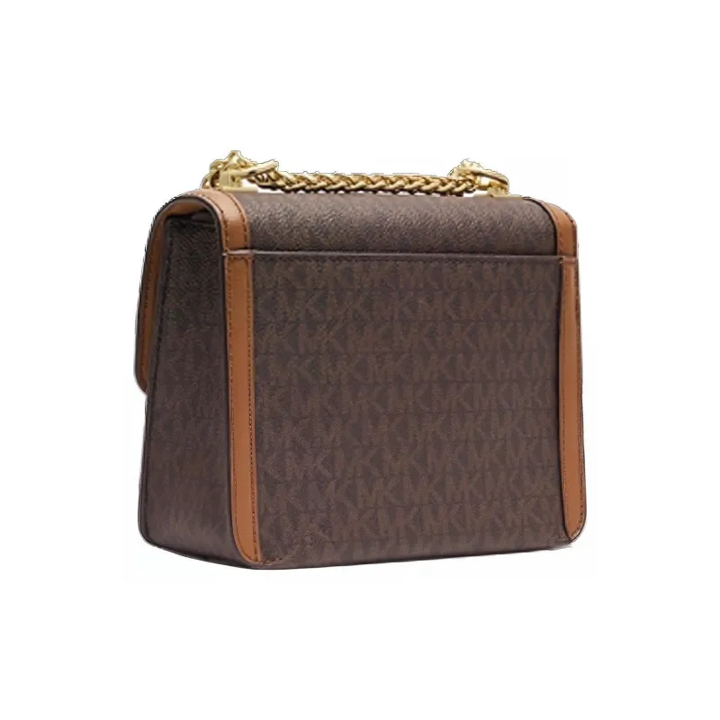 MICHAEL KORS Sonia Leather Crossbody Bag, Shoulder Bag Small Size Women's Brown-1