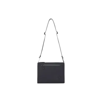 DESCENTE Woven Fabric Shoulder Bag, Crossbody Bag Regular Men's Black