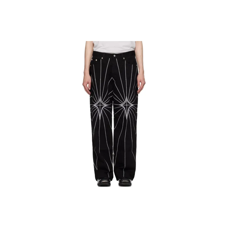 THUG CLUB Jeans Unisex Black-3