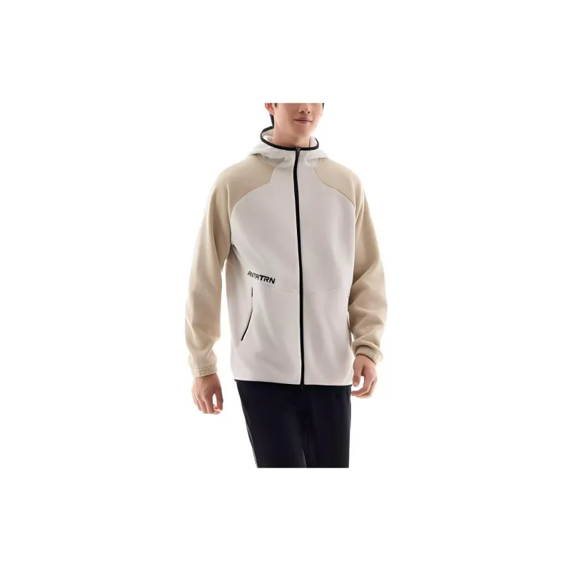 Anta Variety Training Collection Jackets & Coats Men's Wheat Grain Gray/Plain Khaki-3