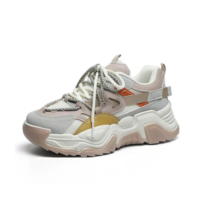 FIRS Kids Anti Slip Wear Resistant Low Top Chunky Sneakers Women's-6