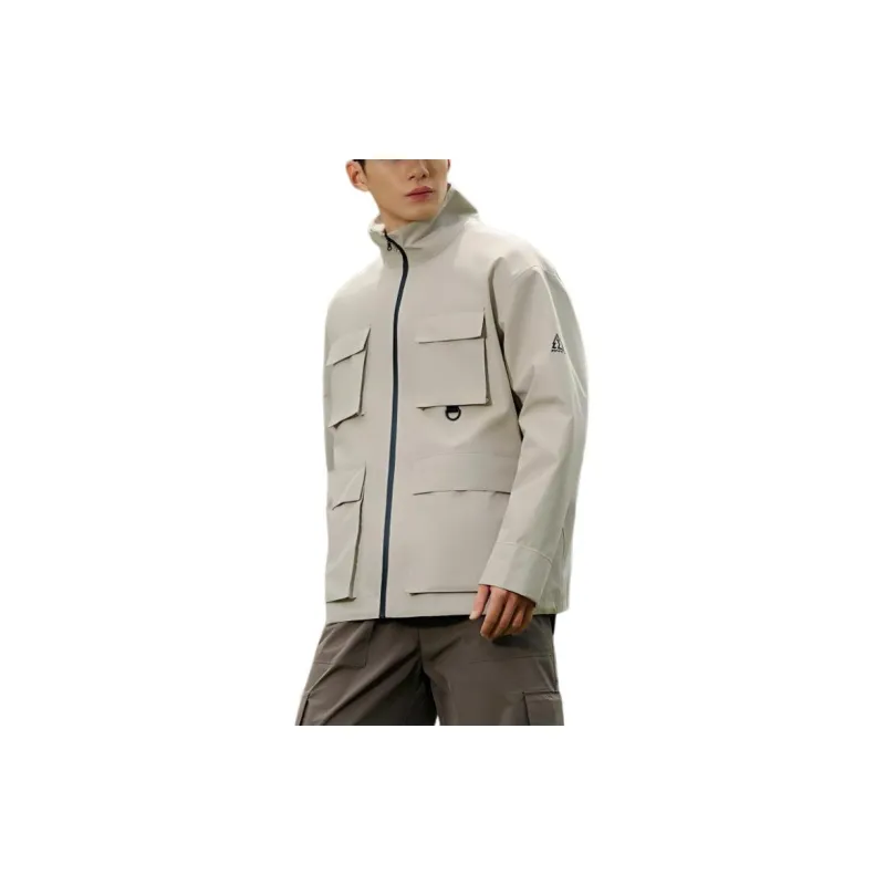 361° Water Resistant Wear Resistant Windproof And Rainproof Windbreaker Jacket Men's Laurel Leaf Gray Green-3