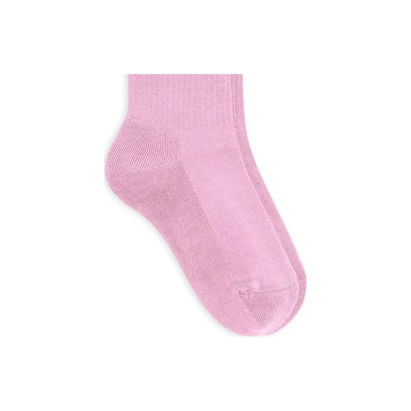 Balenciaga SS23 Mid Calf Socks Regular Fit Women's 1 Pack Pink-2