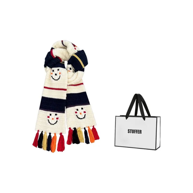 STUFFER Yarn Knit Scarves Unisex-4