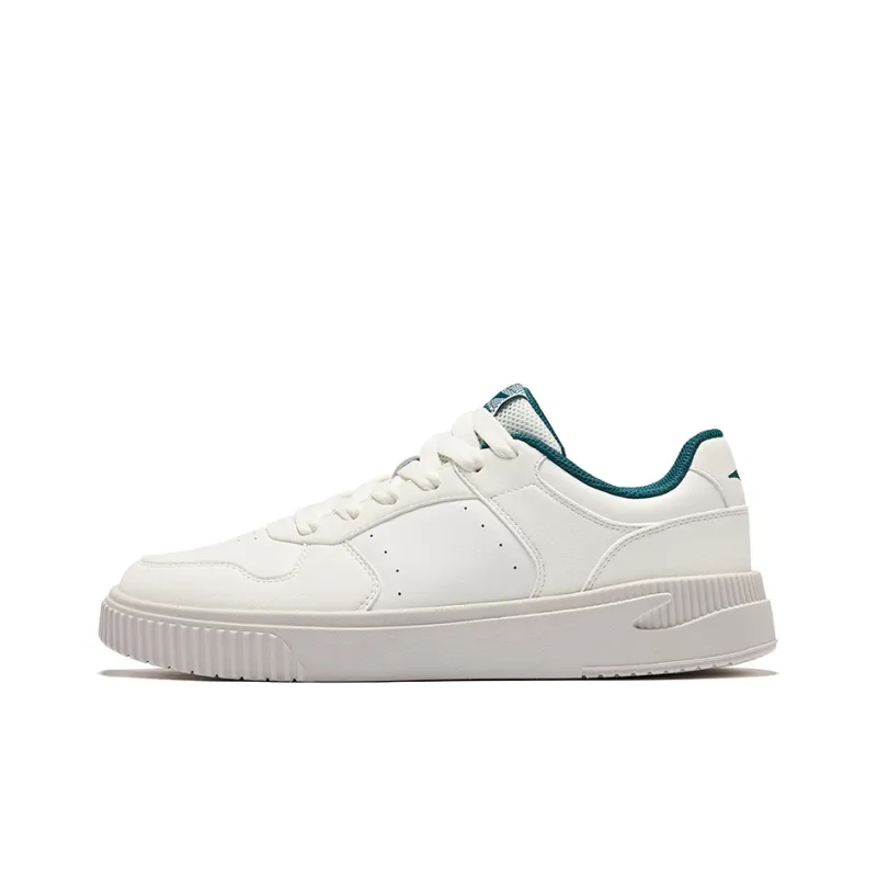 Erke Sky Comfort Slip Resistant Breathable Low Top Skateboard Shoes Men's Microcrystal White-0