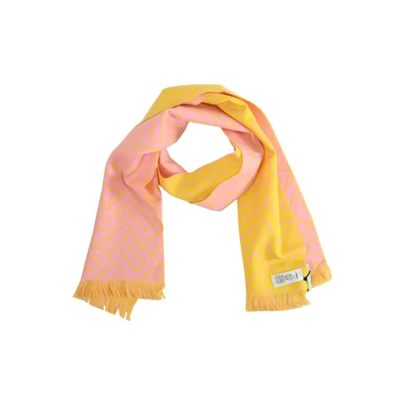 Burberry Wool Knit Scarves Women's Pink-2