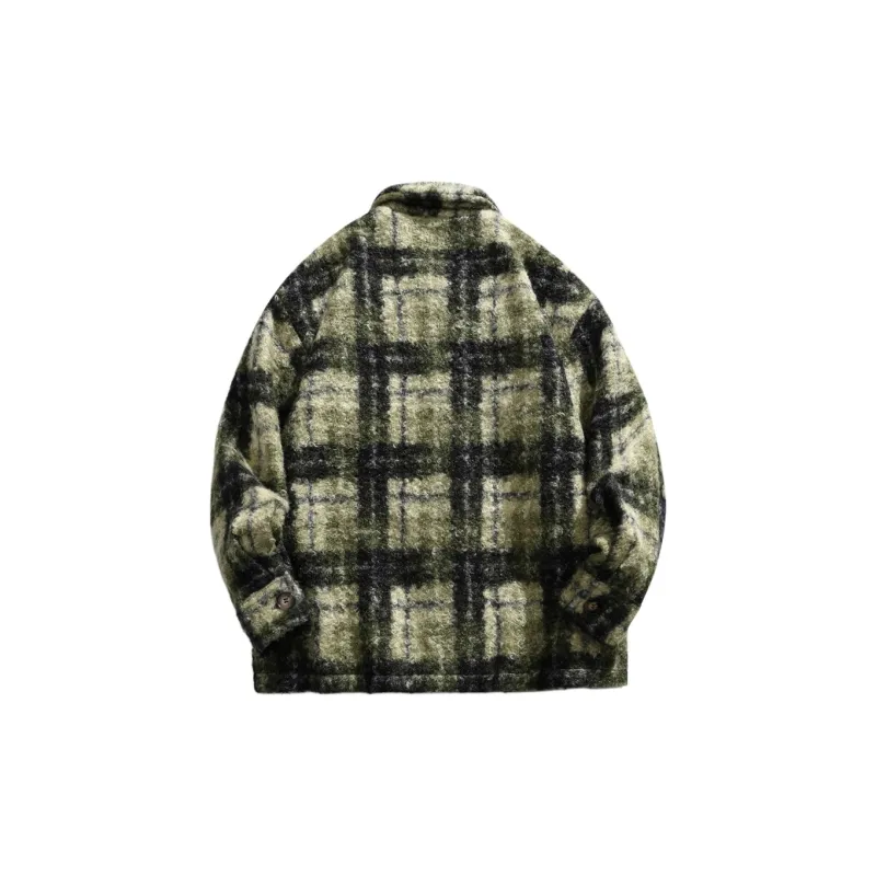 PEIMENG Jackets Coats Unisex Dark Army Green-1